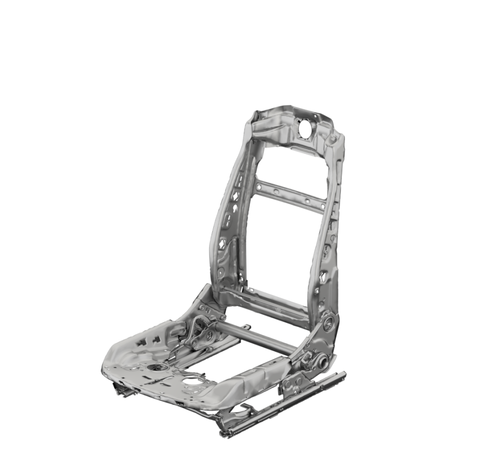 Steel frame car seat top